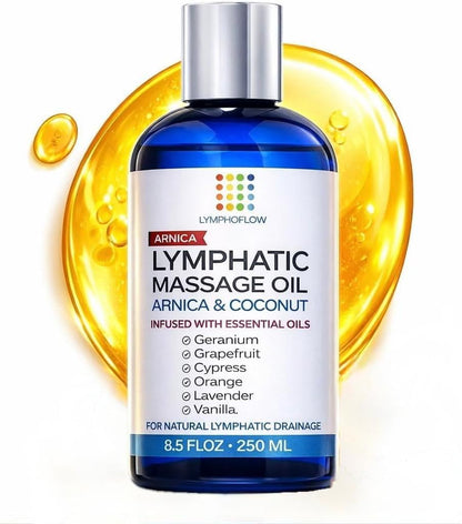 Bruizex Lymphatic Drainage Massage Oil with Arnica Oil & Coconut for Post Surgery Recovery & Lymphatic Drainage Massager, Liposuction, 360 Lipo, BBL, Tummy Tuck Procedure, Moisturizing Formula, 8.5 Oz Bruizex buy supplements Au