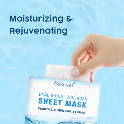 Ebanel Bundle of 15-Pack Collagen Face Mask, and Charcoal Peel Off Face Mask