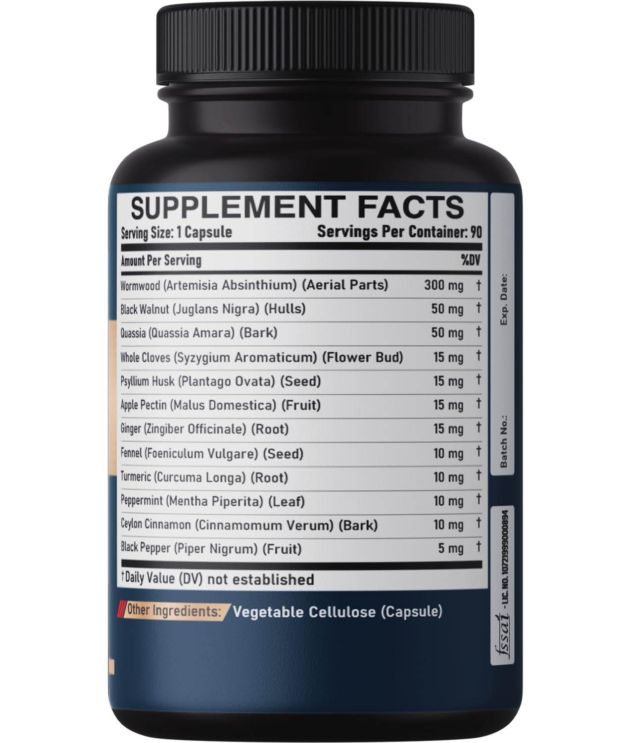 DEDICAD 12in1 Wormwood Black Walnut Clove Capsules - Immune, and Mood Support - 3 Month Supply - 90 Vegan Capsules DEDICAD buy supplements Au