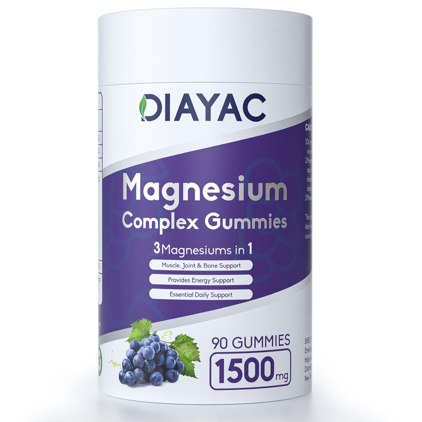 Magnesium Complex Gummies, Individually Packaged Magnesium Supplement, Magnesium Chelate, Bisglycinate, Malate, Citrate, Taurate Chewable for Women & Men,Sleep&Muscle&Nerve Health, Vegan 90 Counts DIAYAC buy supplements Au