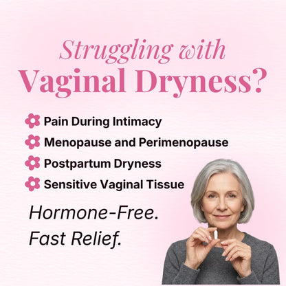 VLUSH Vaginal Moisturizer: Hormone-Free Hyaluronic Acid Suppositories for Dryness & Intimate Comfort – Clean Support for Menopause & Perimenopause (10pk) VLUSH buy supplements Au