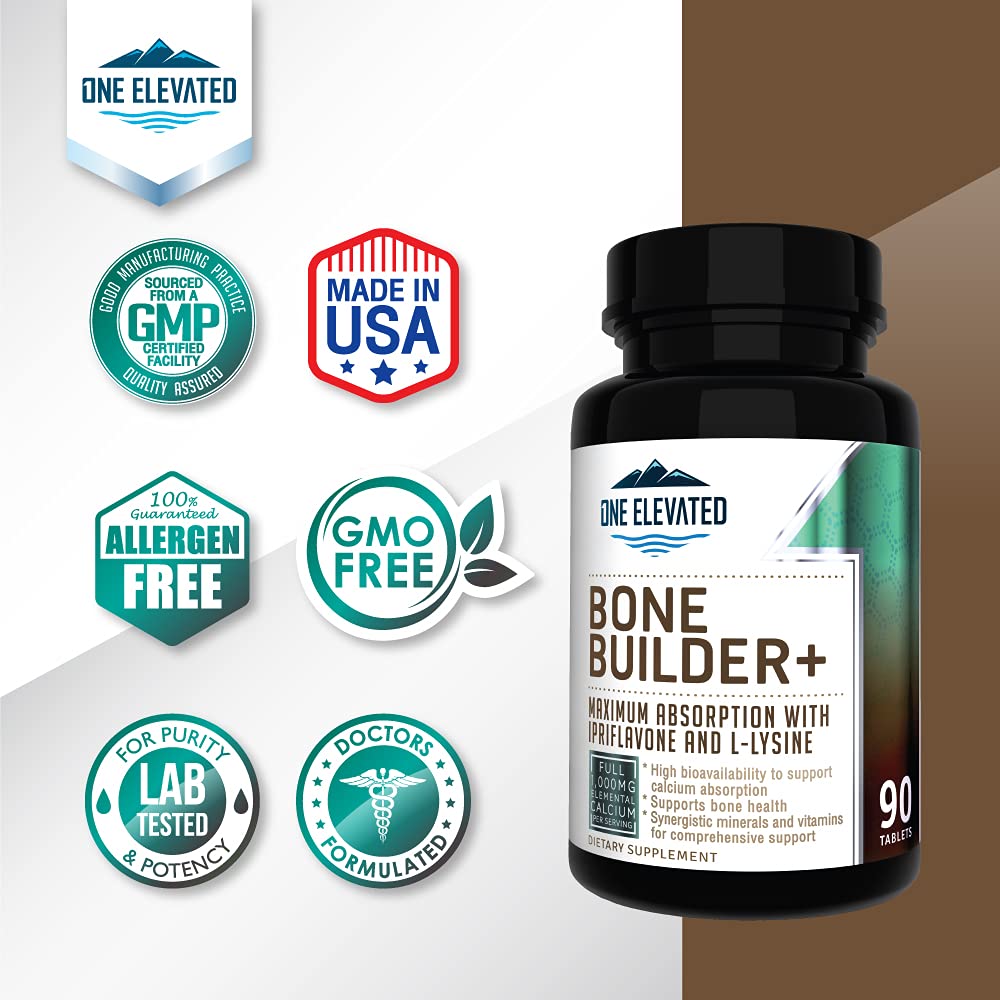 Comprehensive Bone Builder Calcium Supplement. Formulated with Highest Grade Calcium -Carbonate/Hydroxyapatite/Citrate, Magnesium, Zinc, D3. Works in Sync for Optimum Bone Health and Bone Strength. One Elevated buy supplements Au