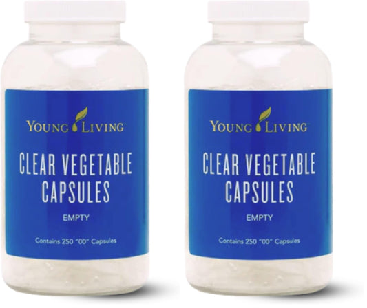 Young Living Clear Vegetable Capsules - 250 ct - Essential Oil Blends, Vitamins, Herbal Supplements, & Dietary Needs - Easy-to-Use, Vegan-Friendly, & Non-GMO (Pack of 2) Young LivingBuy Supplements Australia
