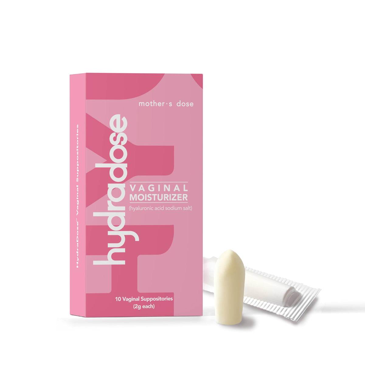 Mother's Dose Hyaluronic Acid Suppository HydraDose- Hormone Free Moisturizer for Vaginal Dryness-USA Made in an FDA Registered Facility, 1 Month Supply- 10 Inserts MOTHER·S DOSE buy supplements Au