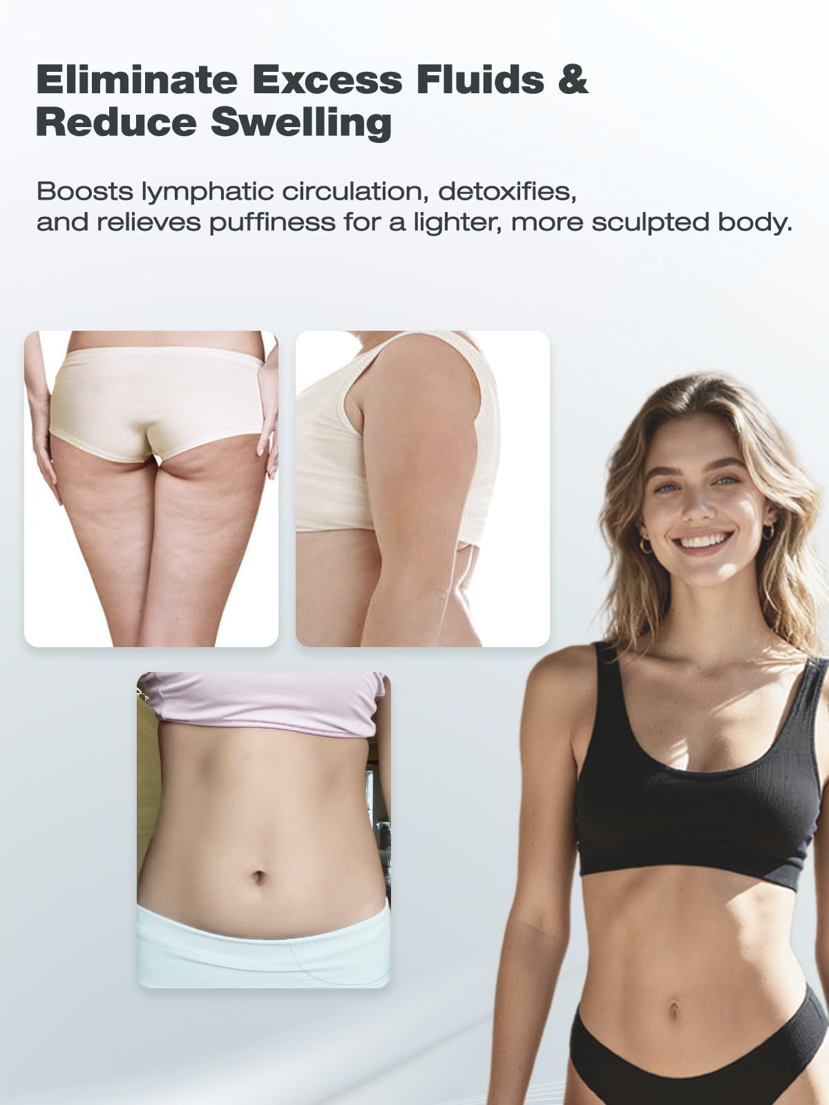 Yuonry Lymphatic Drainage Massager & Anti Cellulite Massage Tool, Helps Reduce Stretch Marks & Cellulite, for Legs, Arms & Belly, Body Sculpting Machine with Microcurrent, Light, Heat & Vibration Yuonry buy supplements Au