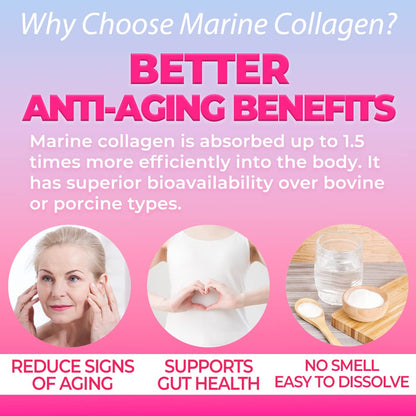FINE JAPAN Premium Marine Collagen Powder with Hyaluronic Acid, CoQ10 & Elastin - Non-GMO - 30 Servings (210g / 7.4oz) Made in Japan FINE JAPAN buy supplements Au