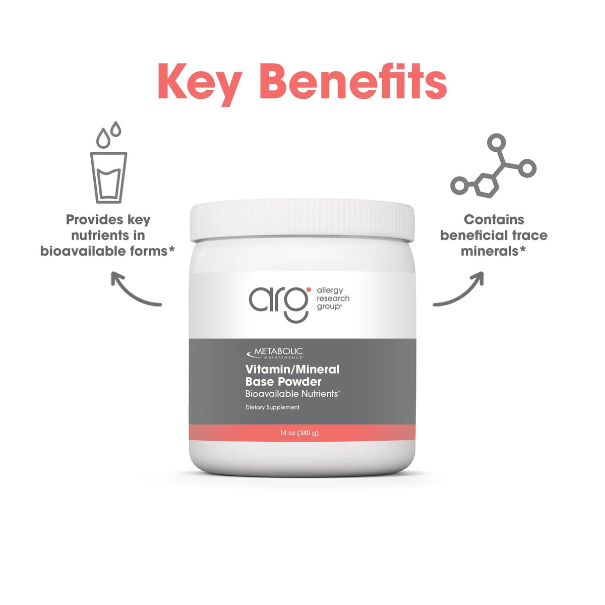 Metabolic Maintenance Vitamin Mineral Base Powder - Iron Free Multivitamin with Active B Vitamins + Chelated Minerals (340 Grams, 60 Servings) Metabolic MaintenanceBuy Supplements Australia
