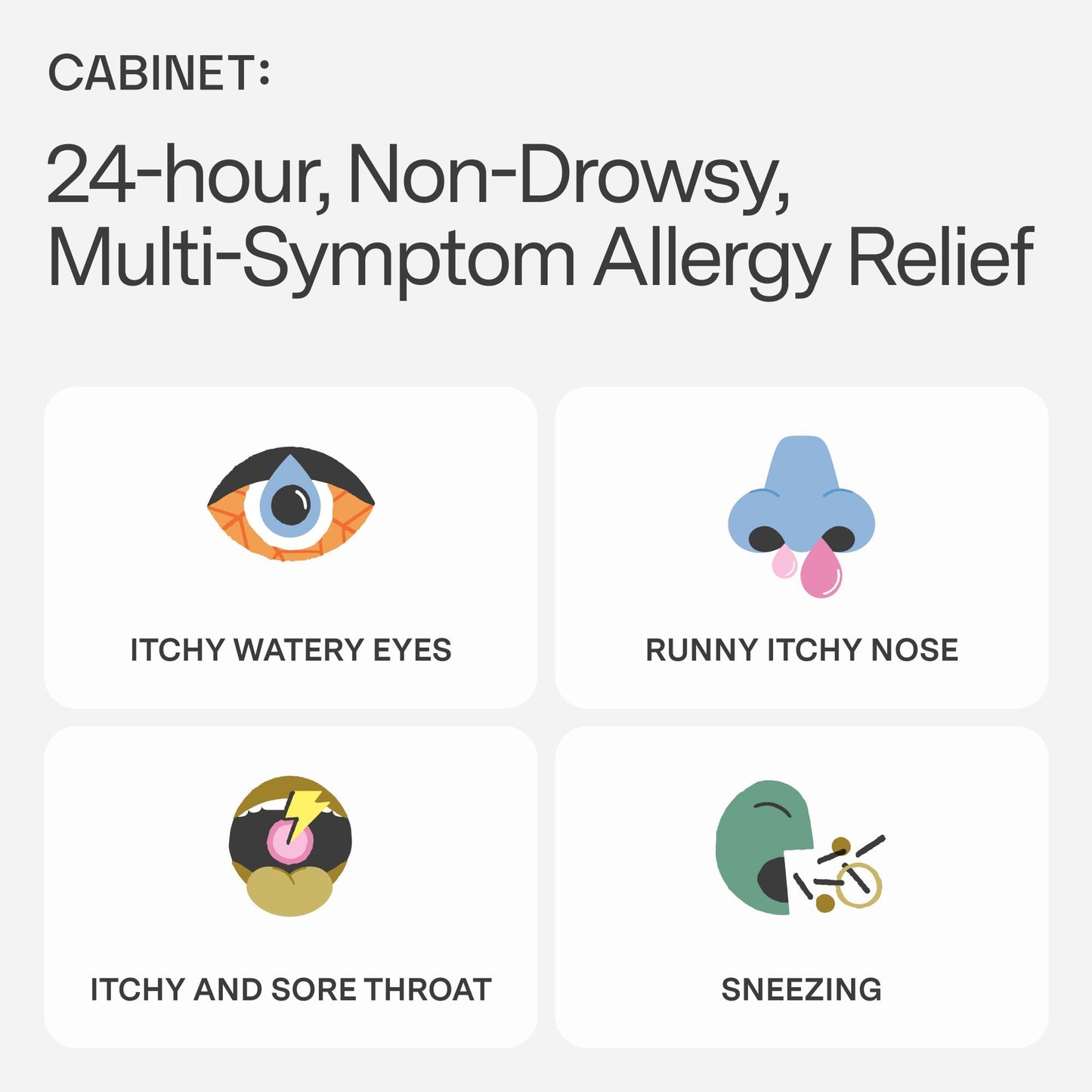 Cabinet: Cetirizine Hcl 10mg Allergy Relief Tablets | Non-Drowsy Antihistamine for 24-Hour Indoor & Outdoor (Aluminum - 300 Count) Cabinet: buy supplements Au