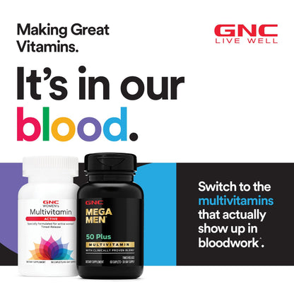 GNC Mega Men Energy and Metabolism Vitapak Program, Convenient, Complete Nutrition, 5 Products in 1 Packet, Calorie Burn, Thermogenic, 300mg Caffeine, 30 Daily Packs GNCBuy Supplements Australia