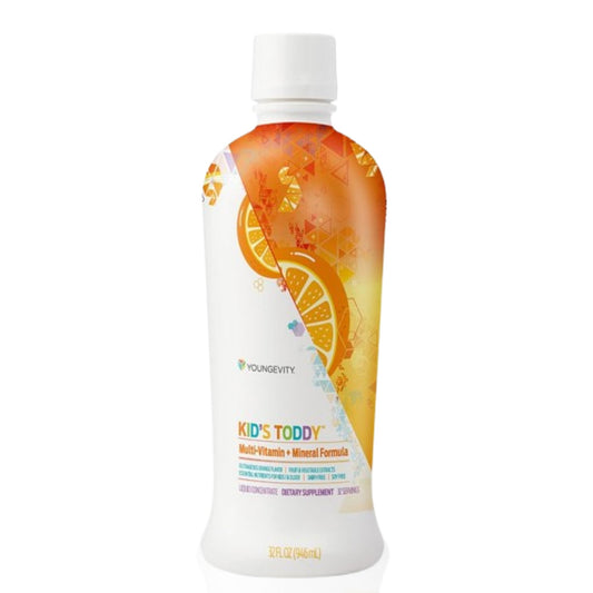 Youngevity Kid's Toddy™ - Mega Multivitamin for Kids & Children Age 2+ - 14 Vitamins, 10 Minerals, Phytonutrient Blend - Highly Absorbable - Great Tasting Orange 32 Fl Oz (Pack of 2) YoungevityBuy Supplements Australia