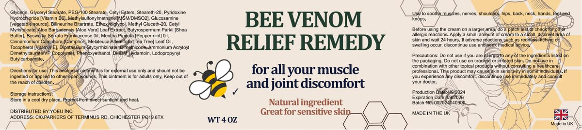 Benolixia Bee Venom Joint Cream - Advanced Joint and Bone Cream, Specially for Back, Neck, Hands, Knees BenolixiaBuy Supplements Australia