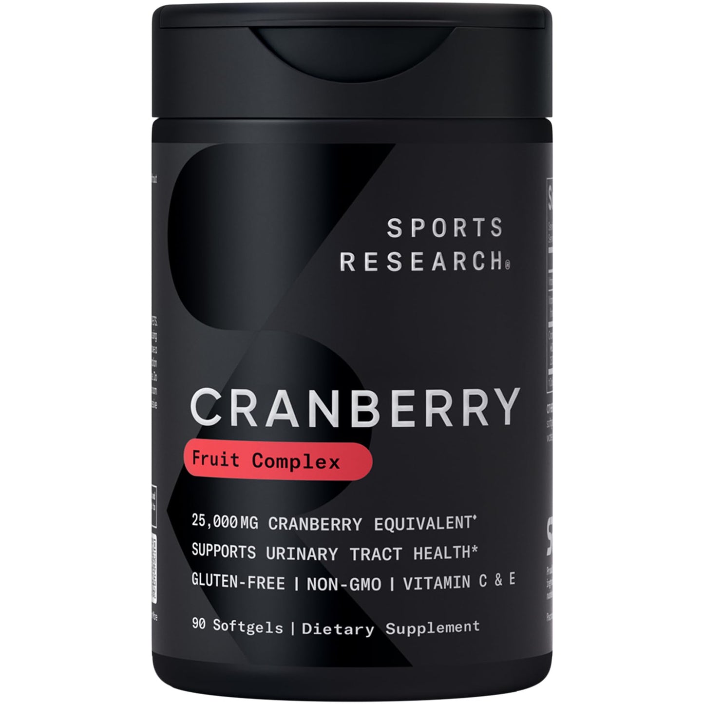 Sports Research® Cranberry Fruit Complex Supplement - Softgels for Urinary Tract Health Support - Made with Pacran®­ & Vitamins C & E - Non-GMO & Gluten Free - 90 Count Sports Research buy supplements Au