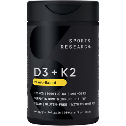 Sports Research® 2-in-1 Pack - Total Omega-3 Fish Oil 2200mg - 960mg of EPA & DHA, and Vitamin D3 5000iu + K2 100mcg Sports Research buy supplements Au
