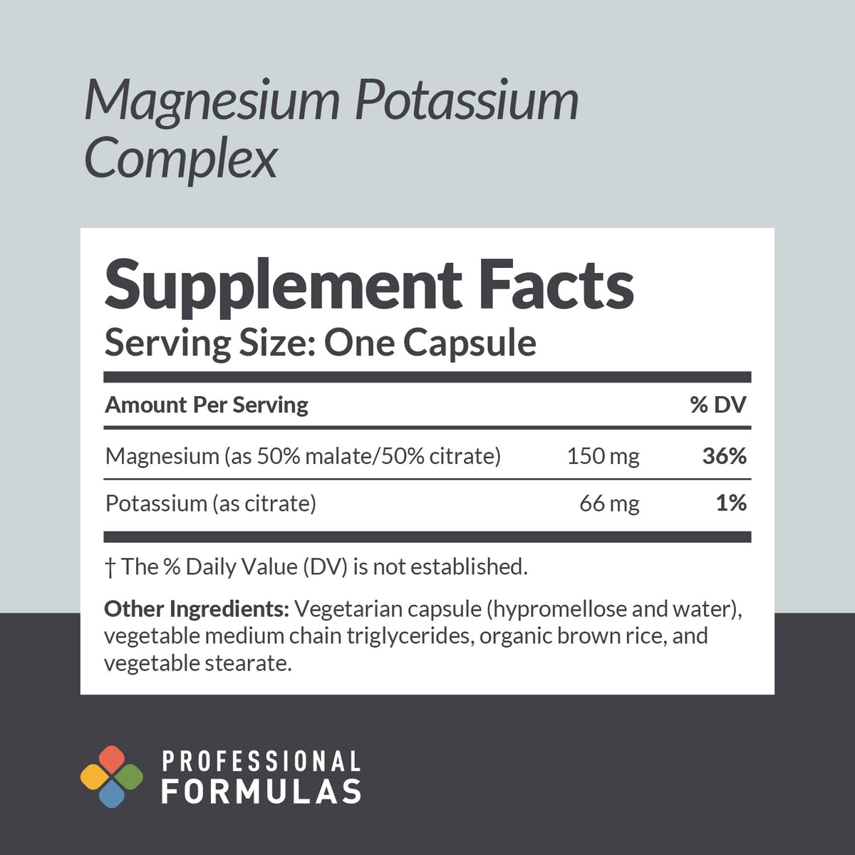 Professional Formulas Magnesium Potassium Complex – Highly Absorbable Magnesium (Malate & Citrate) and Potassium Citrate – Supports Healthy Muscle, Nerve, Heart, and Electrolyte Balance – 90 Capsules PROFESSIONAL COMPLEMENTARY HEALTH FORMULAS buy supplements Au