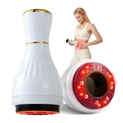Electric Cupping Massager for Body with Suction, Microcurrent, Red Light & Heat, Lymphatic Drainage Massager, 12 Intensity Body Sculpting Machine, Cellulite Massage Tool for Arms Legs Waist Back-White FEEOLA buy supplements Au