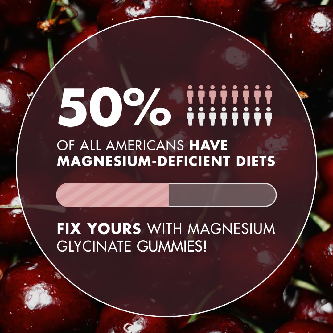 Magnesium Gummies 3in1 - Glycinate, Citrat, Malate 2150 MG High Absorption Supplement, Sugar-Free, Vegan, Chews for Men & Women, Inspired by Wellness Traditions Like Arjuna, 60 Gummies, Cherry Flavor Secret Element buy supplements Au