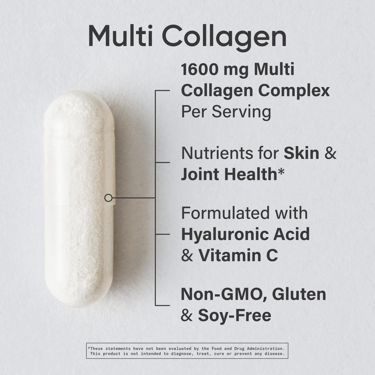 Sports Research® Multi Collagen Pills for Women & Men - Collagen Peptides (Type I, II, III, V, X) Enhanced with Hyaluronic Acid & Vitamin C - Gluten Free ­· Non-GMO - 90 Capsules Sports Research buy supplements Au