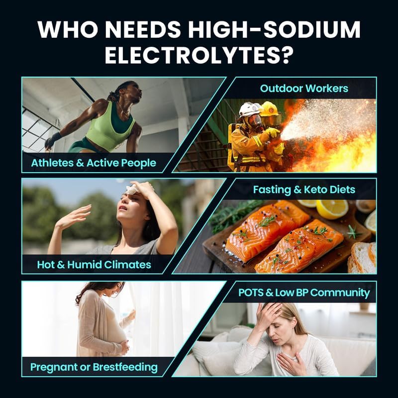 Venture Pal High Sodium Sugar-Free Electrolyte Powder Combo Pack | Hydration Drink Mix with Sodium, Potassium & Magnesium | Keto, Vegan & Paleo Friendly | Zero Calories | 32 Sticks
