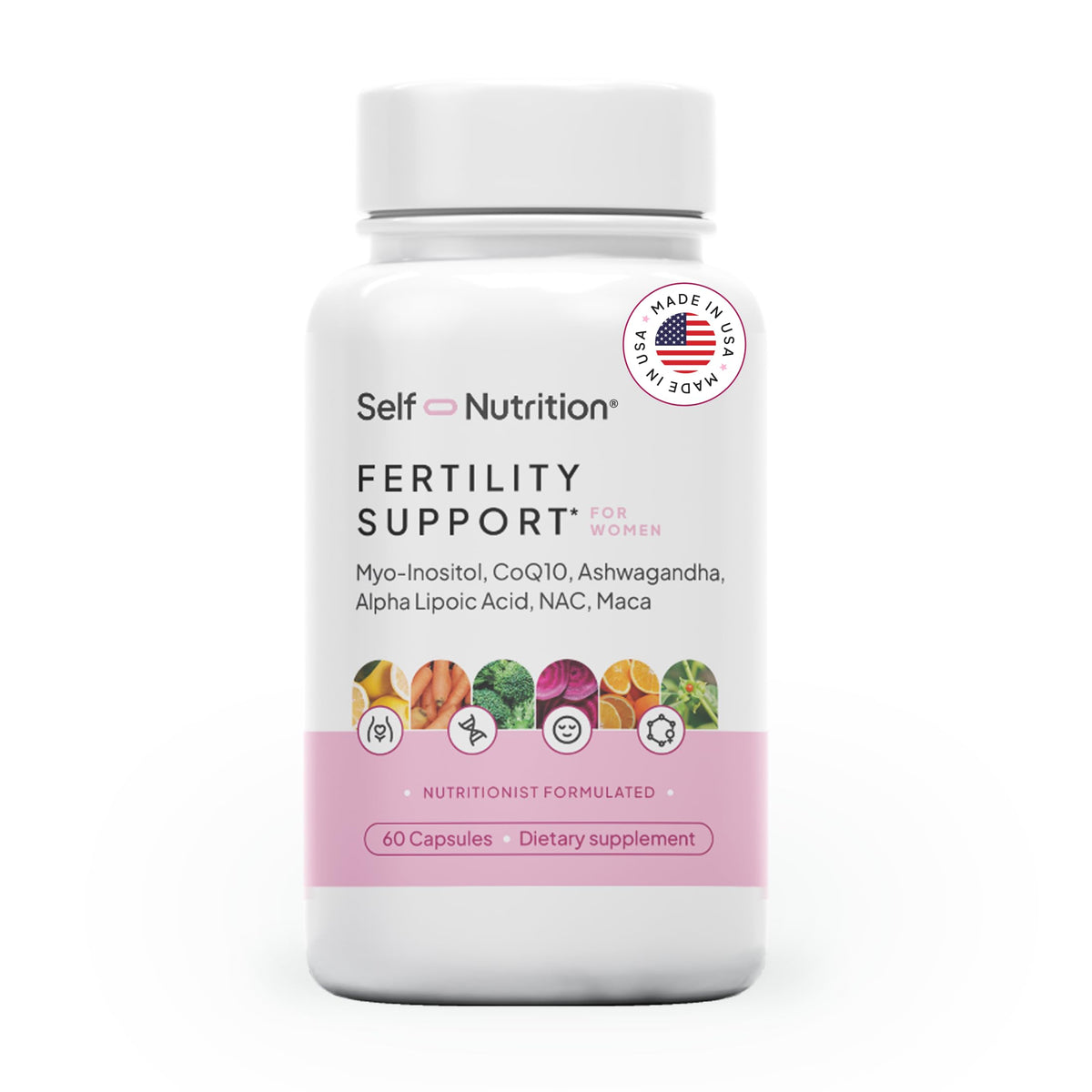 SELF NUTRITION Fertility Support for Women | Conception for Her, Coenzyme Q10, Ashwagandha, Myo-Inositol & More| Support Cycle Regularity & Ovulation| Vegan, Non-GMO, USA Made-60 Capsules SELF NUTRITION buy supplements Au