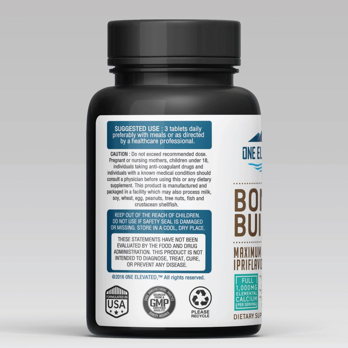 Comprehensive Bone Builder Calcium Supplement. Formulated with Highest Grade Calcium -Carbonate/Hydroxyapatite/Citrate, Magnesium, Zinc, D3. Works in Sync for Optimum Bone Health and Bone Strength. One Elevated buy supplements Au