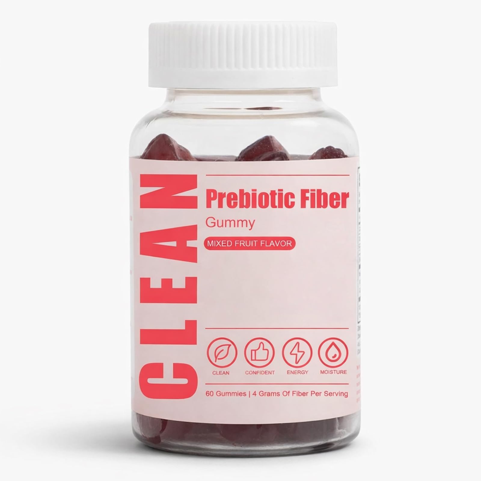 6525080 Clean Prebiotic Fiber Gummy, Clean Fiber Gummies for Men, Men Prebiotic Supplement for Digestive Gut Health, Non-GMO, 60 Gummies - PrimeBioHealth - canada supplements