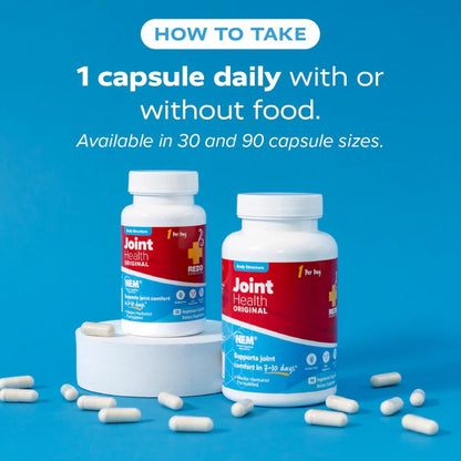 Redd Remedies Joint Health Original, 90 Capsules, and Calcium Mag + D, 120 Capsules