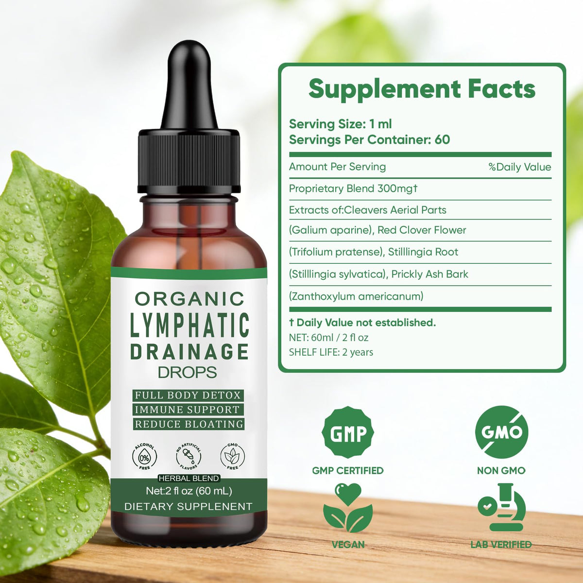 Slifthistle Lymphatic Drainage Drops, Lymphatic Support Liquid Drops, with Herbal Ingedients, Reduce Bloating, Full Body Detox & Cleanse, Promote Circulation, Vegan, Non-GMO (60ml) (1) Slifthistle buy supplements Au
