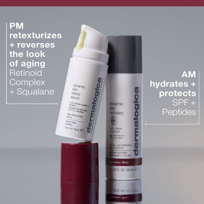 Dermalogica Dynamic Skin Retinol Facial Serum with Multi-Retinoid Complex, Retexturizing and Improving Skin Health, 1 fl oz