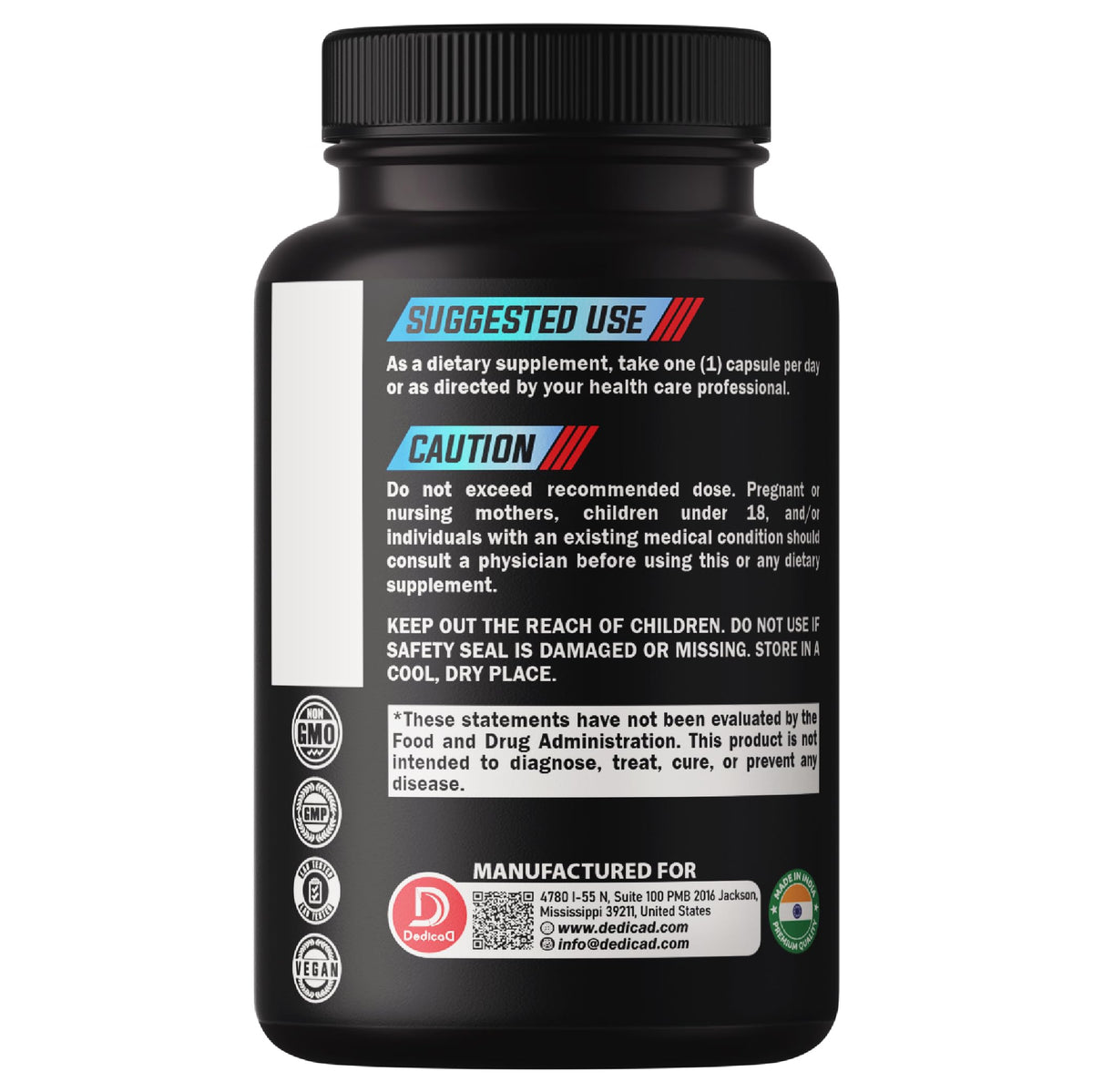 DEDICAD 20:1 Bilberry Extract Capsules - 5 Month Supply - Support Eyes, Vision & Heart Health - 10in1 Plus Grape Seed, Carrot, Elderberry, Eyebright & Others - 150 Counts DEDICAD buy supplements Au