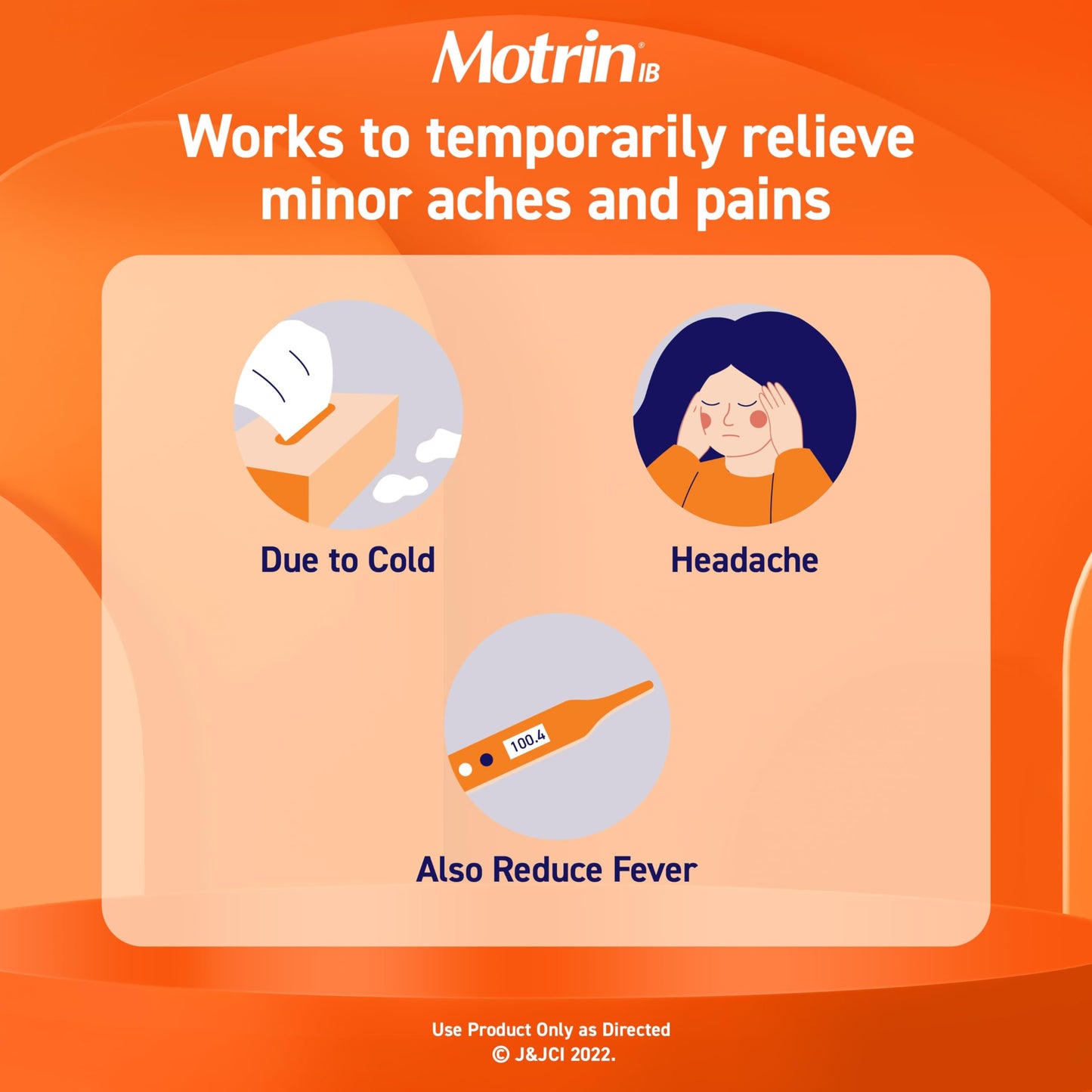 Motrin IB Ibuprofen 200mg Tablets, Ibuprofen Pain & Fever Reliever for Headache, Backache, Muscular Aches, Menstrual Pain & Minor Arthritis Pain, Over-The-Counter NSAID Medicine, 225 ct Motrin buy supplements Au