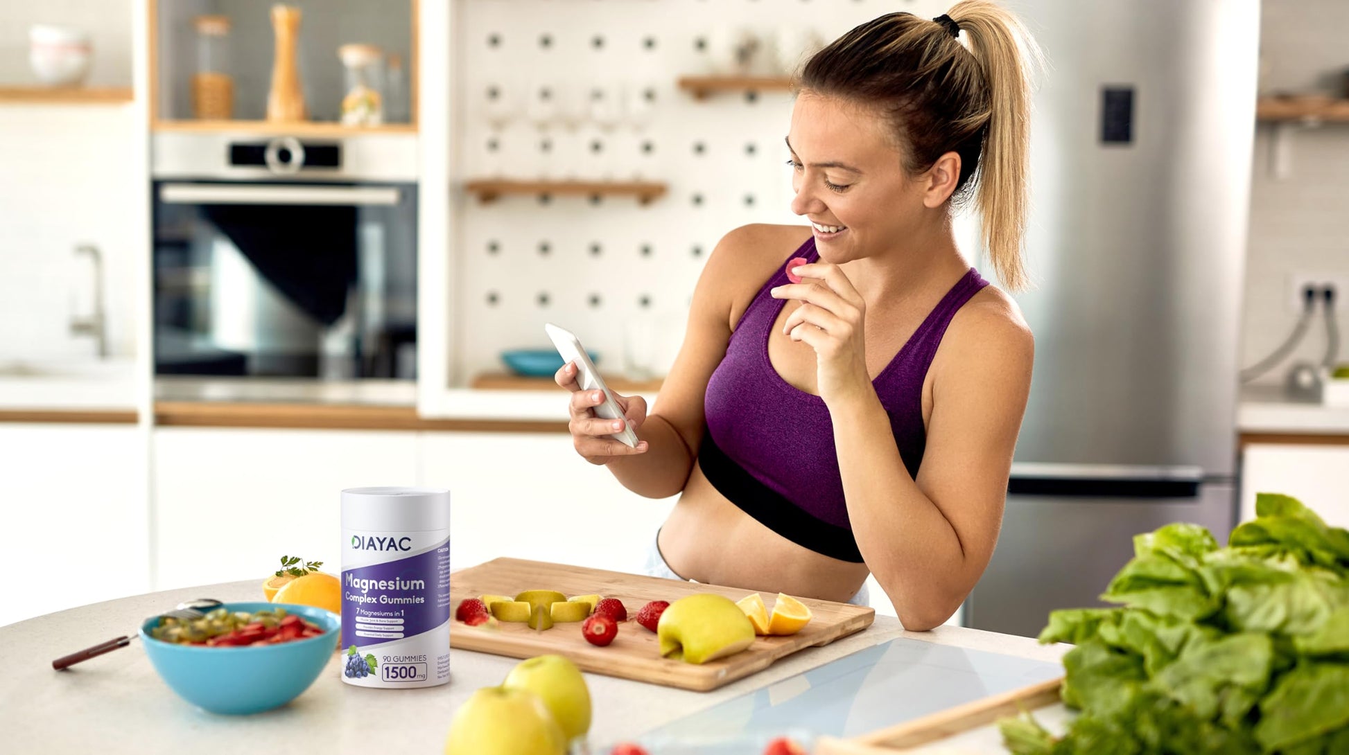 Magnesium Complex Gummies, Individually Packaged Magnesium Supplement, Magnesium Chelate, Bisglycinate, Malate, Citrate, Taurate Chewable for Women & Men,Sleep&Muscle&Nerve Health, Vegan 90 Counts DIAYAC buy supplements Au