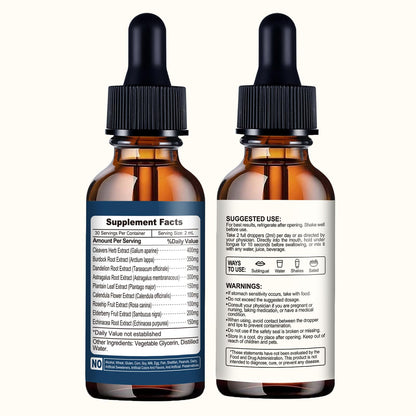 NaSeny Lymphatic Drainage Drops, 9 IN1 Lymphatic Drainage Supplements for Detox & Cleanse, Immune System Support with Echinacea, Elderberry, Dandelion, Arctium Lappa, 2 FL OZ NaSeny buy supplements Au