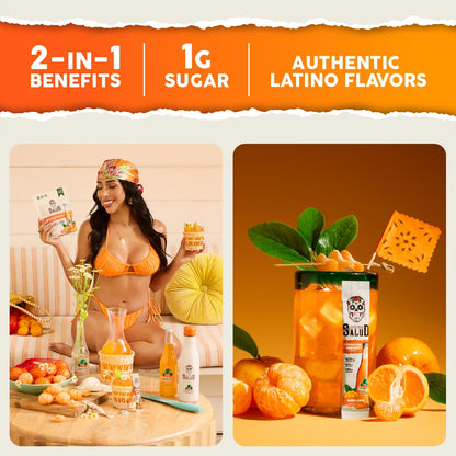 Salud 2-in-1 Hydration + Immunity Drink Mix, Cucumber Lime | Electrolytes Powder, Agua Fresca, Elderberry, Dairy & Soy Free, Non-GMO, Gluten Free, Vegan, 1g Sugar (15 Servings)