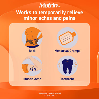 Motrin IB Ibuprofen 200mg Tablets, Ibuprofen Pain & Fever Reliever for Headache, Backache, Muscular Aches, Menstrual Pain & Minor Arthritis Pain, Over-The-Counter NSAID Medicine, 225 ct Motrin buy supplements Au