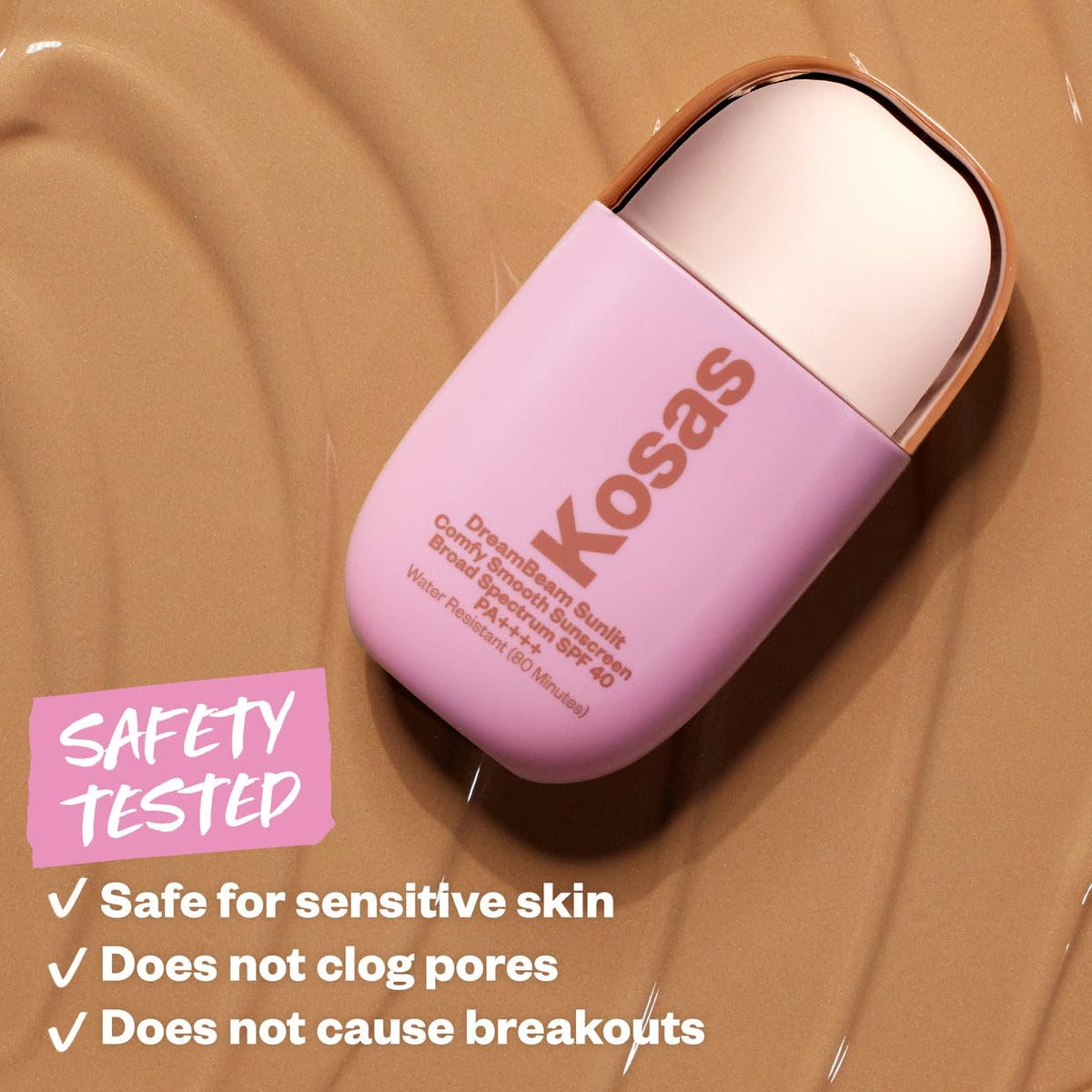 Kosas DreamBeam SPF 40 Mineral Sunscreen for Face + Makeup Prep – Lightweight Hydrating Sun Protection, 40 ml Kosas buy supplements Au