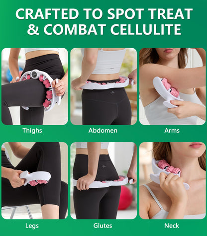 Uoxfill Cellulite massage tool | 360°removable cellulite remover for legs & Lymphatic Drainage Massager | Fascia Blaster for Contoured & Smoother Skin,Tool for Sore Arms, Legs, Stomach & Buttocks Pink Uoxfill buy supplements Au