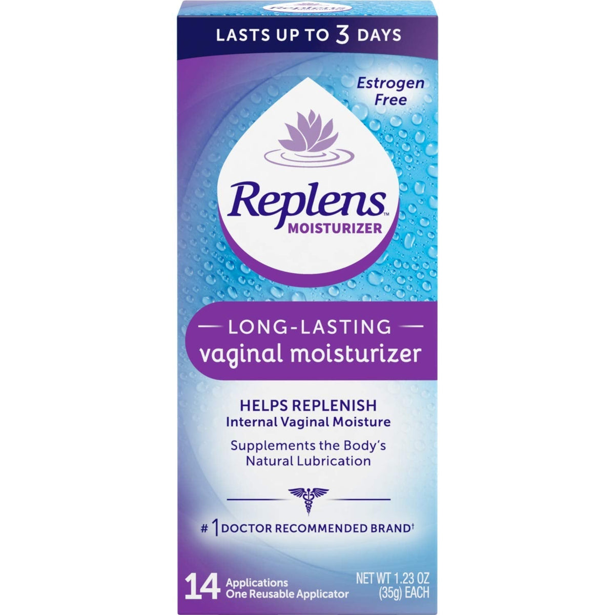 Replens Replens Long Lasting Vaginal Moisturizer, 14 Applications 1.23 oz (Pack of 2) Replens buy supplements Au