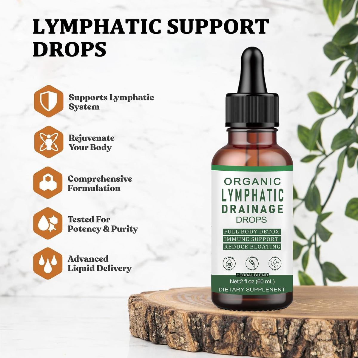 Slifthistle Lymphatic Drainage Drops, Lymphatic Support Liquid Drops, with Herbal Ingedients, Reduce Bloating, Full Body Detox & Cleanse, Promote Circulation, Vegan, Non-GMO (60ml) (1) Slifthistle buy supplements Au