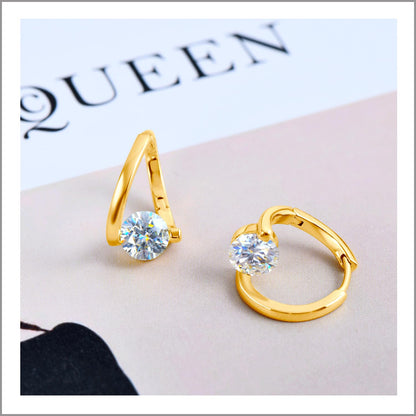 Lymphatic Germanium Earrings Lymphatic Drainage Earrings Atheniz Lymphatic Earrings Cubic Zirconia Earring Lymphatic Hoop Earrings for Women (gold+silver) Decixde buy supplements Au