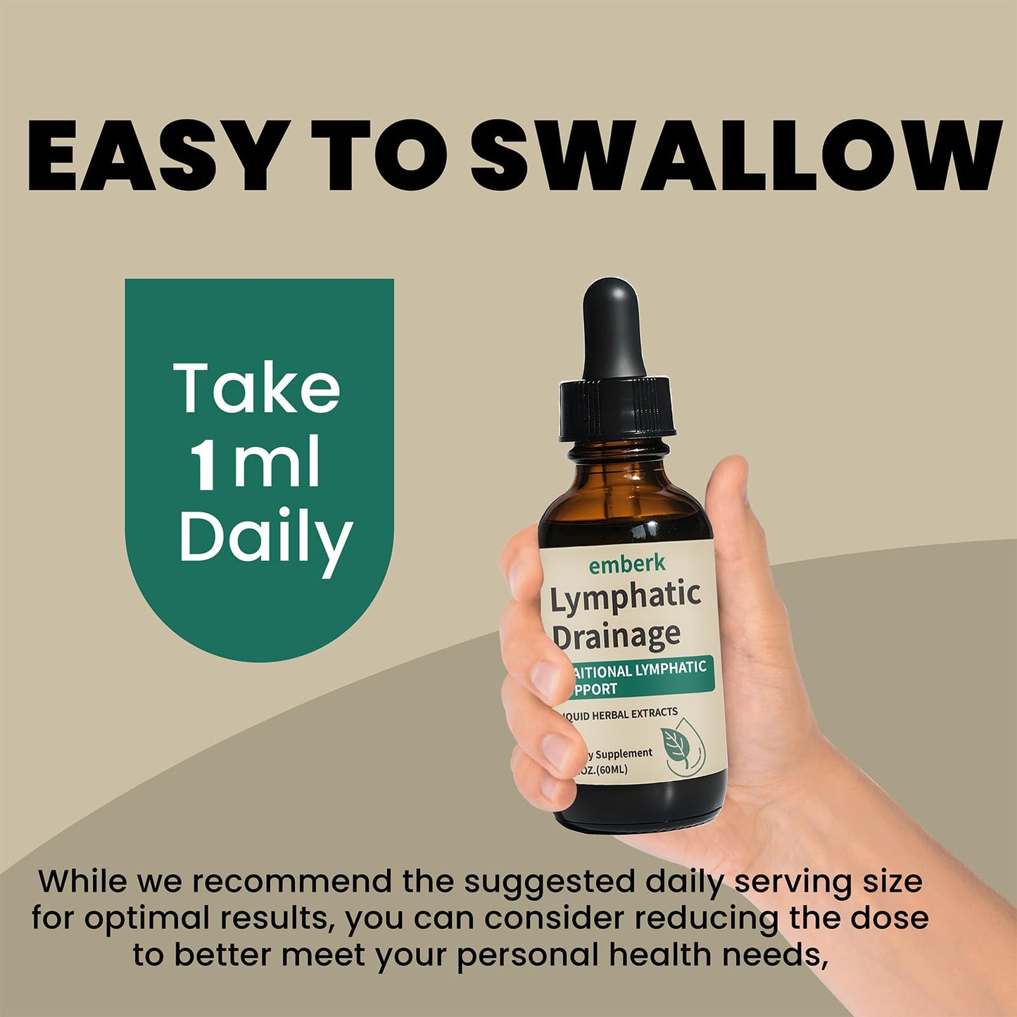 Lymphatic Drainage Drops, 2000mg Herbal Blend with Elderberry & Echinacea Dandelion，– Supports Lymphatic Drainage