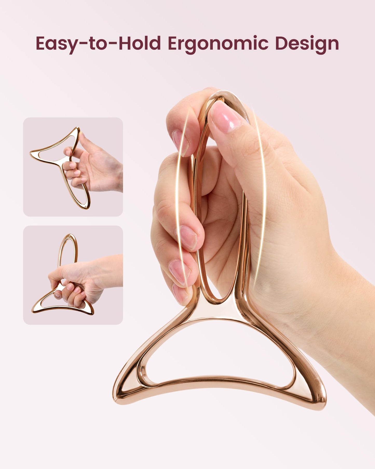 lifechill Lymphatic Drainage Massager & Anti Cellulite Massage Tools for Body Sculpting, Metal Gua Sha & Muscle Scraper Tool Pain Relief Deep Tissue, Gifts for Women, Gold (M) lifechill buy supplements Au