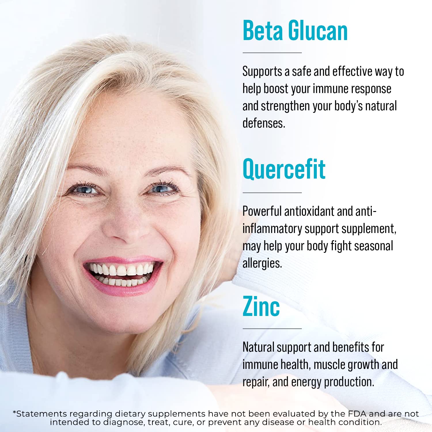 Juvenon AgeRenew Beta Glucan Anti Aging Immunity Support Supplement, Beta Glucan with Zinc Quercetin for Immune Defense Boost Juvenon buy supplements Au