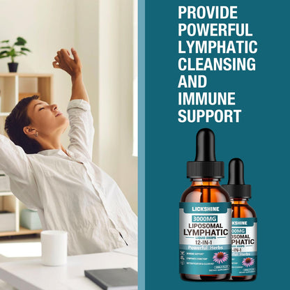2 Packs 3000MG Liposomal Lymphatic Drainage Drops, 12 in 1 Organic Lymphatic Drainage Supplements with ElderBerry, Burdock Root, Cleavers Herb & Echinacea, Lymphatic Cleanse Immune Support, 4 Fl oz lickshine buy supplements Au