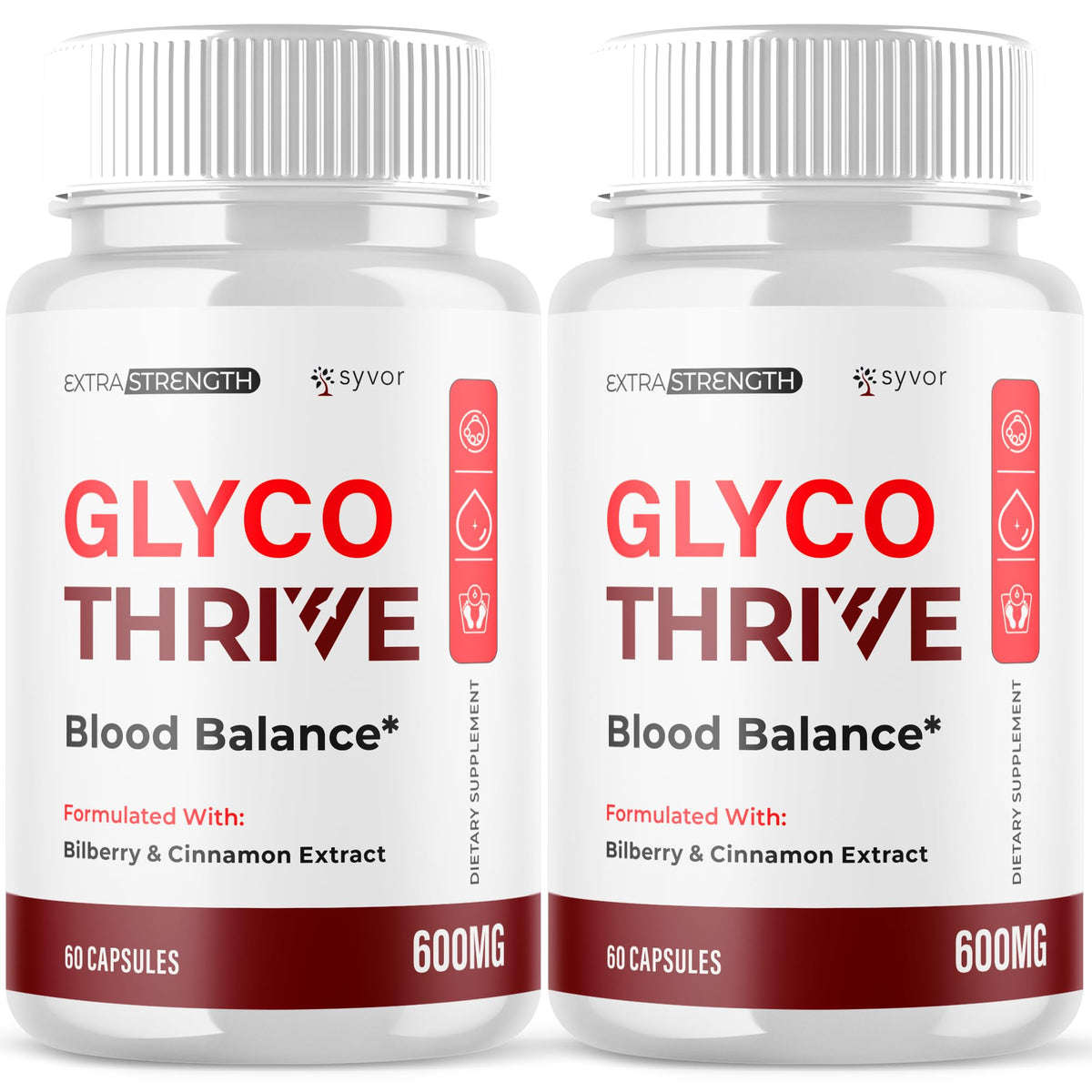 (2 Pack) Glyco Thrive Capsules, Official GlycoThrive Glycogen Support Pills with All Natural Ingredients, Advanced Formula Health Supplement with Max Strength Vitamins for Women & Men (120 Capsules) SyvorBuy Supplements Australia