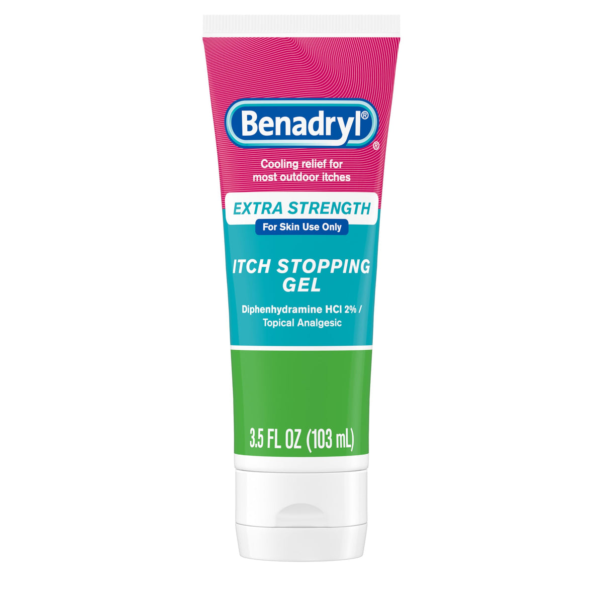 Benadryl Extra Strength Anti Itch Relief Gel, 2% Diphenhydramine HCl, Relief from Insect Bites, Sunburn & More, Great for Camping Essentials, 3.5 fl oz Benadryl buy supplements Au