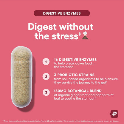 Physician's CHOICE - Optimal Gut Health Bundle: 60 Billion Probiotic 60ct + Digestive Enzymes 90ct for Digestive Comfort and Immune Support