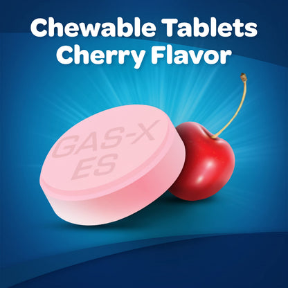 Gas-X Extra Strength Chewable Gas Relief Tablets with Simethicone 125 mg for Bloating Relief, Cherry - 72 Count Gas-X buy supplements Au