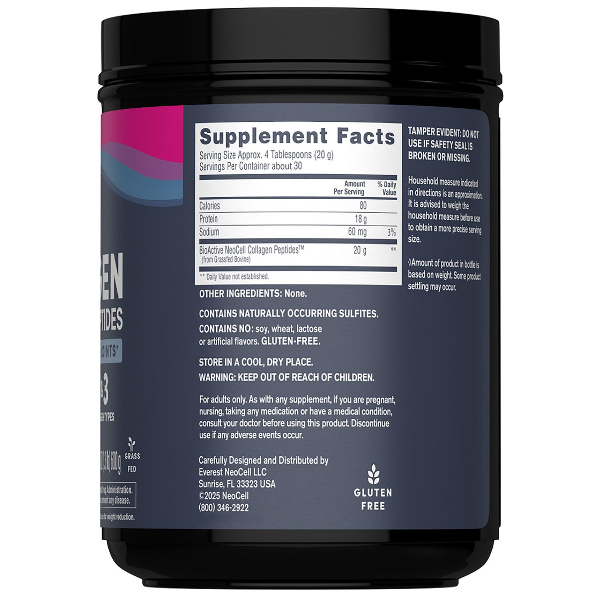 NeoCell Super Collagen Peptides Powder | 30 Servings | Unflavored | Types I & III | Grass Fed Bovine Supplement | Hair, Skin, & Nails | for Women and Men NeoCell buy supplements Au