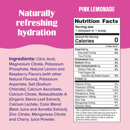 Ultima Replenisher Electrolyte Powder Drink Mix Bundle – Sugar Free – Lemonade, Pink Lemonade, Variety-90 Servings, 20 Stickpacks– 6 Electrolytes and Minerals – Keto Friendly, Vegan, Non-GMO