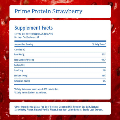 Equip Foods Prime Protein Powder Strawberry & Prime Protein Powder Vanilla